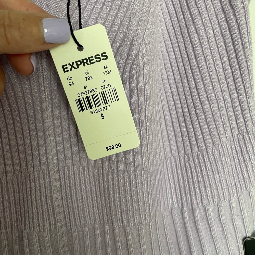 Express Lavender Sleeveless Dress - Picture 9 of 11